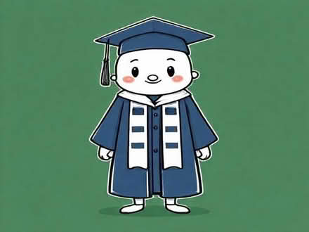 Photo of free Undergraduate academic gown, navy, vintage (Spring Park CR0) #1