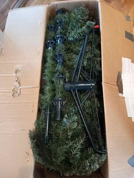 Photo of free 7' artificial Christmas tree (RG6 near Palmer Park) #1
