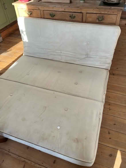 Photo of free Old well used futon mattress (Shoreham-by-Sea BN43) #1