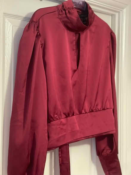 Photo of free Burgundy crop blouse size 18 (Kenilworth CV8) #2