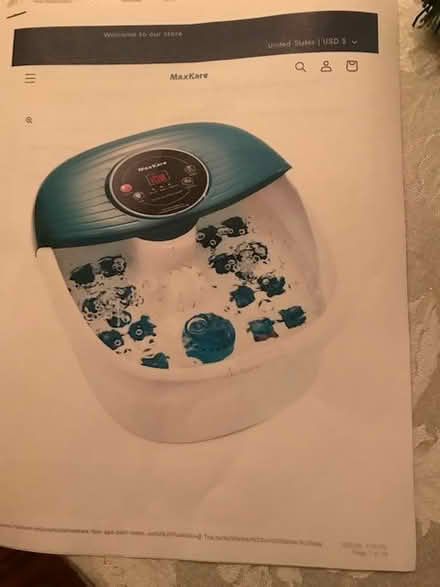 Photo of free foot massager/bath (Prospect and DeAnza) #2
