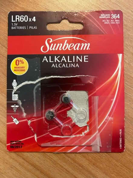 Photo of free LR60 / 364 coin batteries (Pepperell) #1