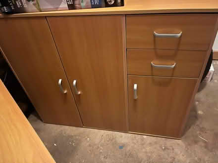 Photo of free Desk and cupboard (Brewood ST19) #3