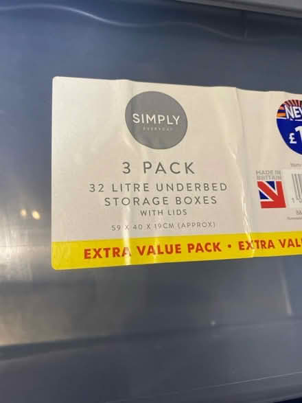 Photo of free Plastic Storage Bin with Lid (Winson Green B18) #2