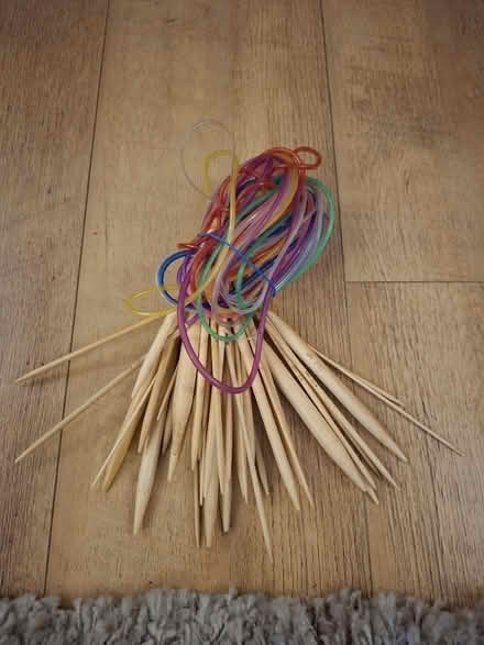 Photo of free Selection of round knitting needles (Woodley RG5) #1