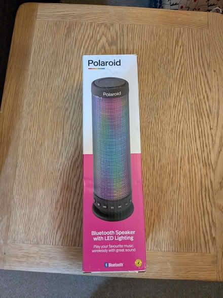Photo of free Polaroid Bluetooth speaker with LEDs (Irthlingborough NN9) #1