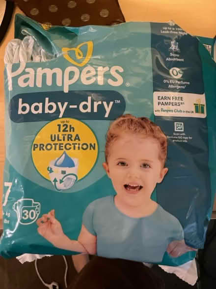Photo of free Pampers size 7 Baby-dry (West Drayton UB7) #1