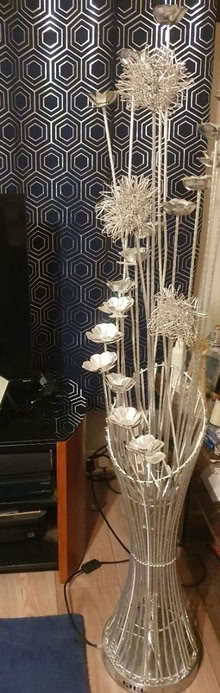 Photo of free metal flowers&vase light (CT18) #2