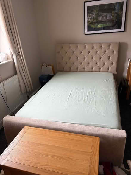 Photo of free Velvet Double Bed Frame (Flockton WF4) #1