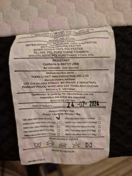 Photo of free Single mattress (Presteigne LD8) #2