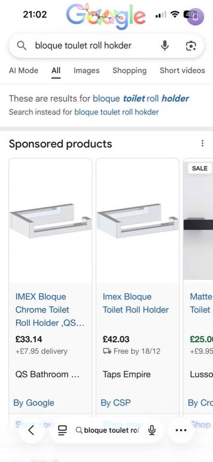 Photo of Toilet roll holder (Wokingham RG40) #1