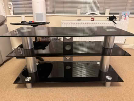 Photo of free High Quality Black Glass TV Stand (Strelley NG8) #1