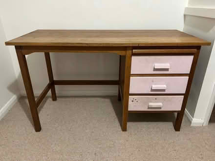 Photo of free Desk with 3 drawers and pull out shelf (Appleby-in-Westmorland CA16) #1