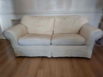 Photo of free 2 seater sofa-bed (heavy!) (Heaton Chapel SK4) #1