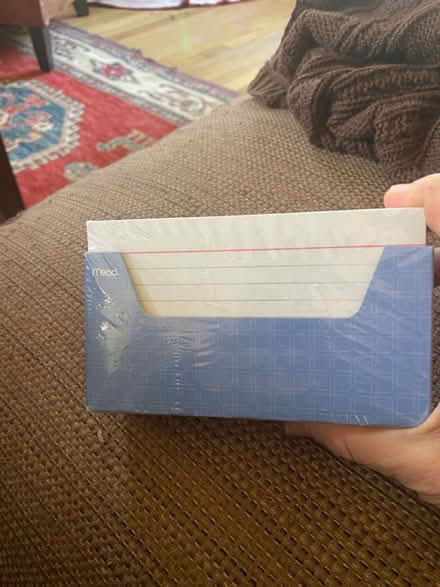 Photo of free unopened Index cards (Chevy Chase DC) #2