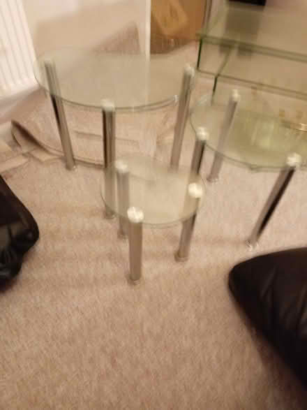 Photo of free Nest of tables - glass (M32 Stretford) #3