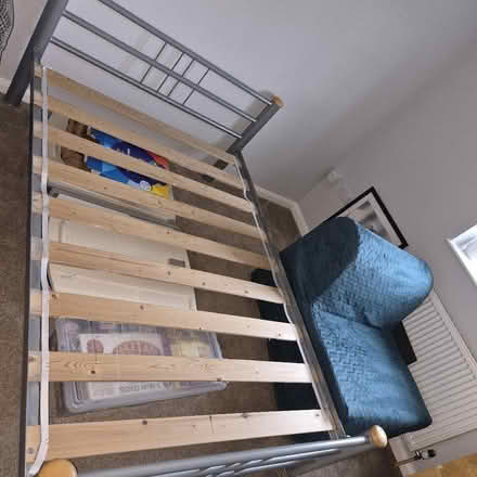 Photo of free Double bed frame - frame only. (Bleadon BS24) #1