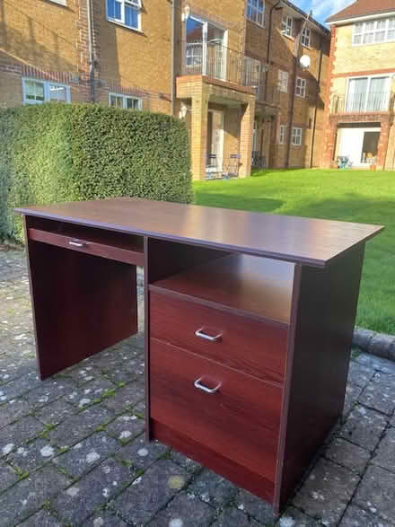 Photo of free Solid wooden desk / study table (Rushams Road, Horsham RH12) #3