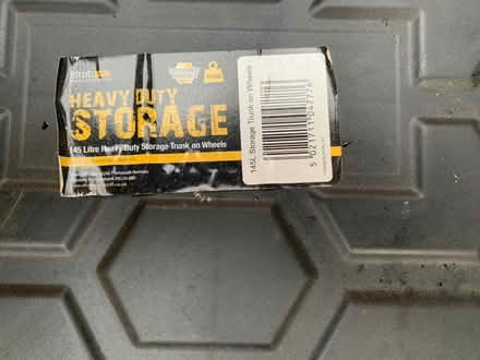 Photo of free 2 large black storage containers with lids (Widcombe) #2