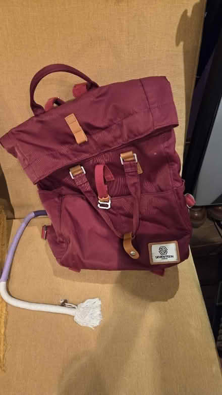 Photo of free Burgundy backpack (Twickenham) #1