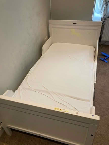 Photo of free Pre owned IKEA Busunge kids bed extendable with mattress. (Erith DA17) #1