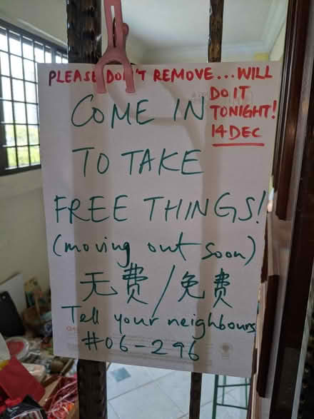 Photo of free Everything Must Go—come if you can (310 Jurong East St 32 S 600310) #1