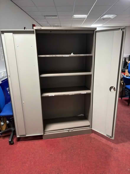 Photo of free Tall metal cupboard (Frizinghall BD9) #1