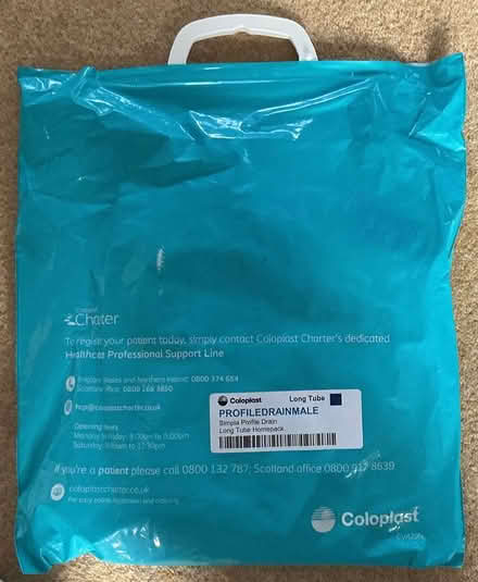 Photo of free Men’s incontinence bags & stand (BN27) #3