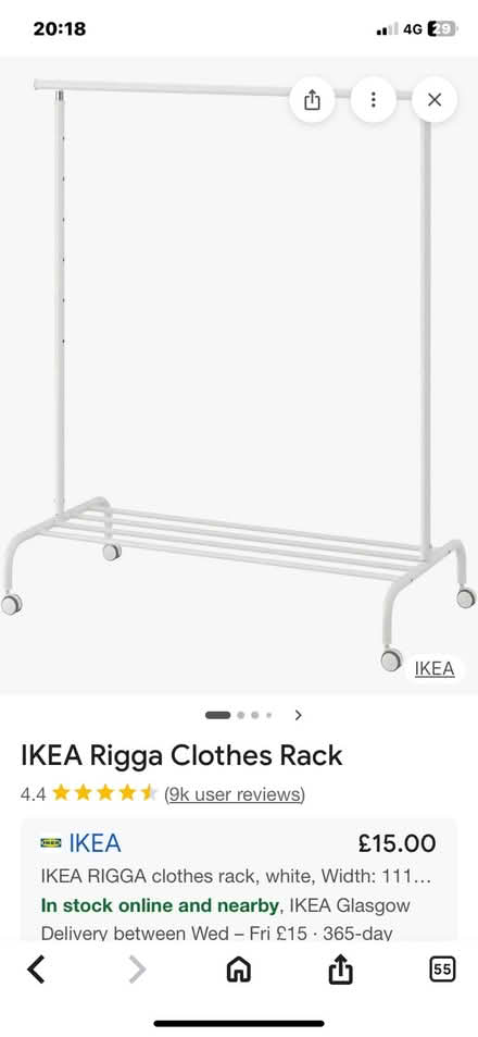 Photo of free Clothes rail (North Kelvinside G20) #1