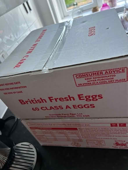 Photo of free Two big boxes of eggs (ware SG12) #3