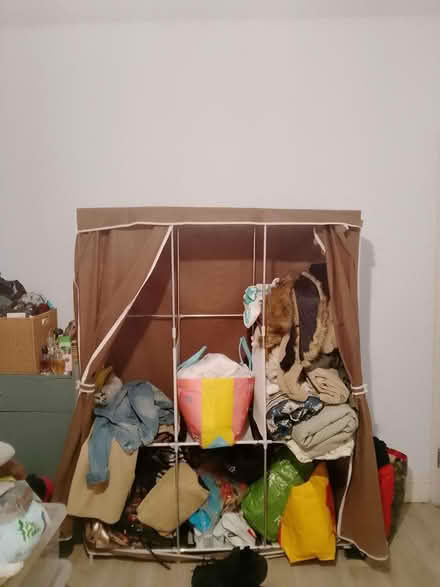 Photo of free Fabric wardrobe with hanging rails (Stoke Newington N16) #1