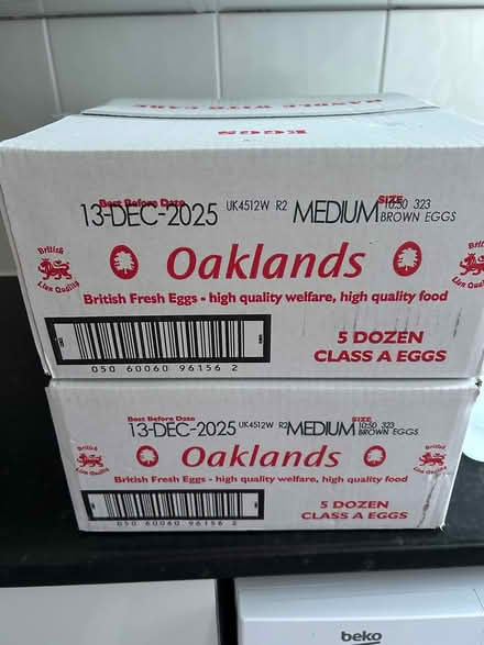 Photo of free Two big boxes of eggs (ware SG12) #1