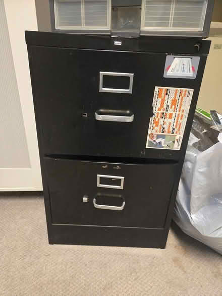 Photo of free 2 drawer filing cabinet (Friendship Heights) #1