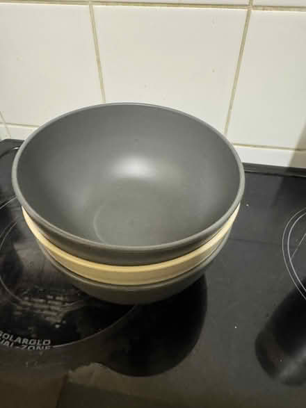 Photo of free Plastic 3cups 3small plates 3bowls (Finsbury Park N7) #3