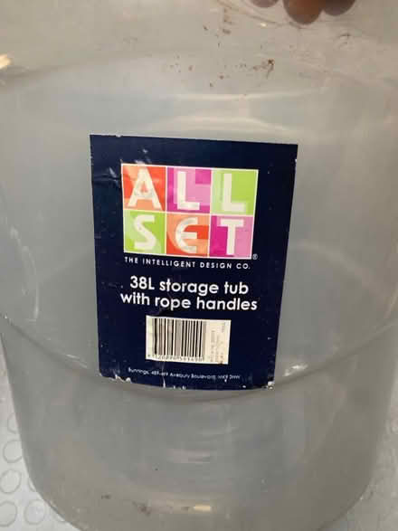 Photo of free Two plastic tubs with handles (Widcombe) #4