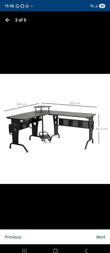 Photo of free Large corner desk - reversible. Pc gaming (Caterham on the Hill CR5) #1