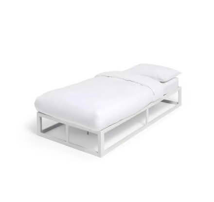 Photo of free Single bed frame & mattress (Oval) #1