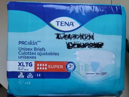 Photo of free Tena Briefs XL (Erin Mills) #1