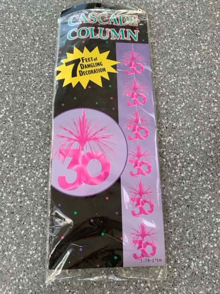 Photo of free 30th Birthday cascade decoration (Hitchin) #1