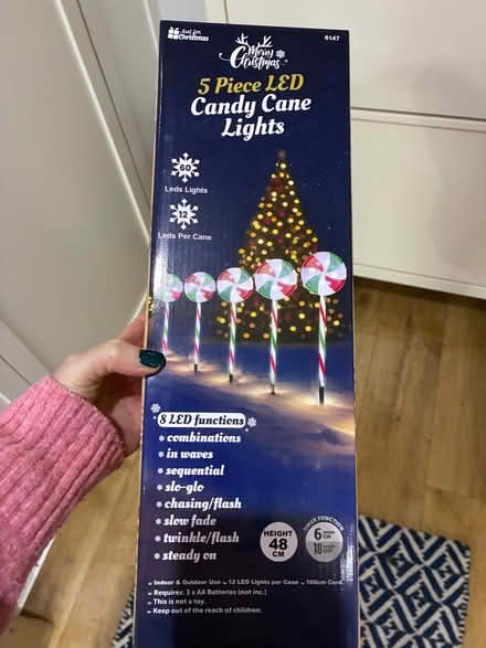 Photo of free Outdoor candy cane shape lights (Loansdean NE61) #1