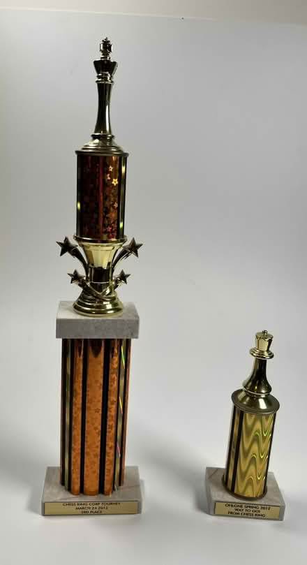 Photo of free 2 Small Chess Trophies (Midtown Palo Alto) #1