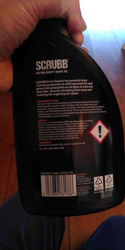 Photo of free Grout cleaner (Cambridge CB5) #3