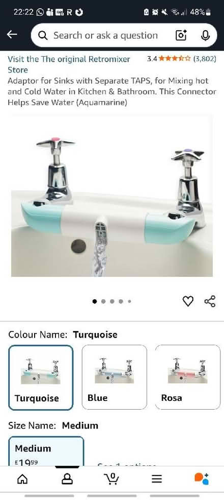 Photo of free Retromixer (merges 2 taps in 1) (Rotherhithe SE16) #4