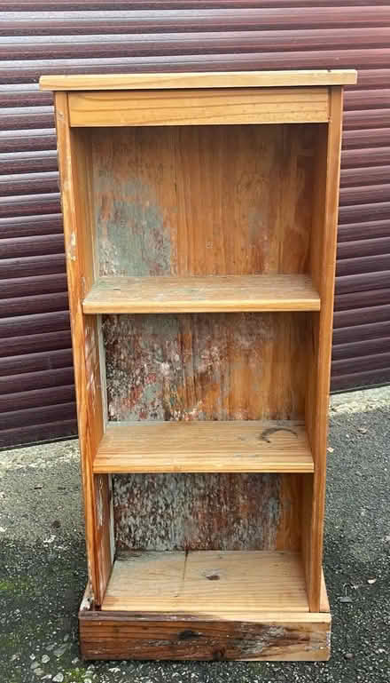 Photo of free Solid pine book case solid but wet (Maidstone ME14) #1