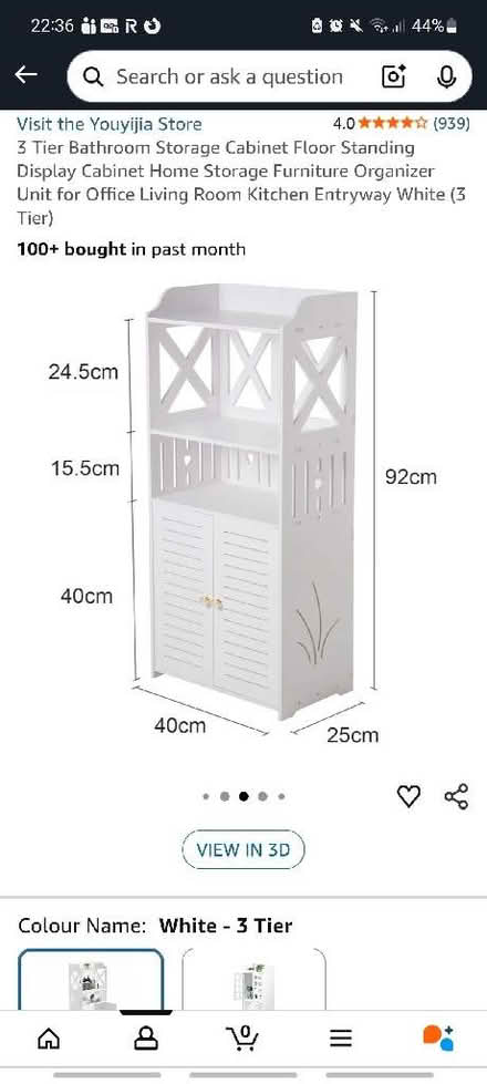 Photo of free Bathroom cabinet (Rotherhithe SE16) #3