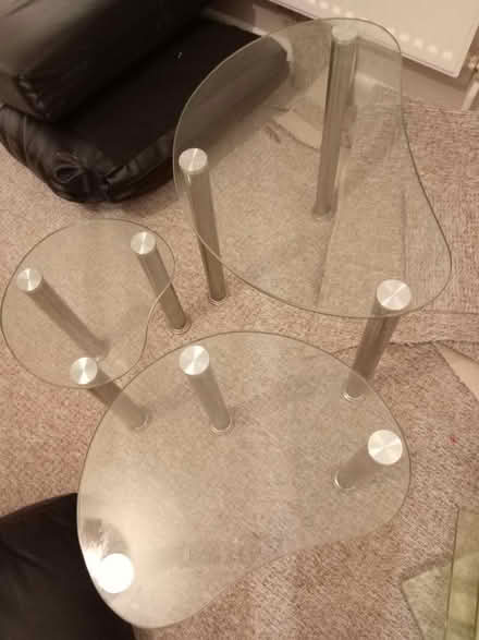Photo of free Nest of tables - glass (M32 Stretford) #1