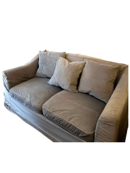 Photo of free 2 seater grey sofa (Tooting SW17) #1