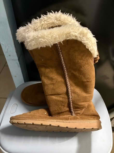 Photo of free Suede boots size 3 (Westbury BA13) #2