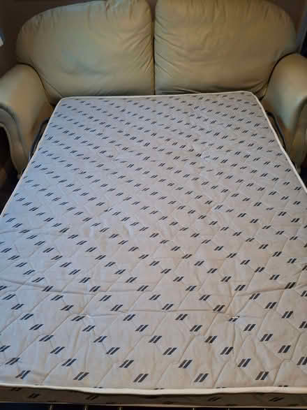 Photo of free Sofa bed - Italian leather - not just for Christmas! (The Hockering GU22) #2