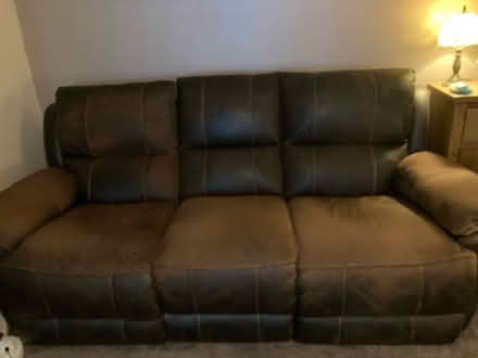 Photo of free Recliner leather sofa (Stowmarket Suffolk) #1